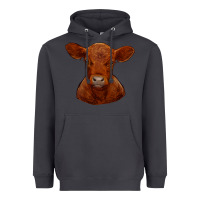 Smoke red angus calf Heavyweight Hoodie - RanaPortraitStore