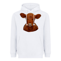 White red angus calf Heavyweight Hoodie - RanaPortraitStore