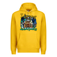 Lemon Christmas church and snow   ı love my church family Premium Hoodie - AdoDesignShop