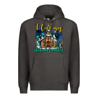Smoke Christmas church and snow   ı love my church family Premium Hoodie - AdoDesignShop