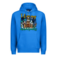 True Royal Christmas church and snow   ı love my church family Premium Hoodie - AdoDesignShop