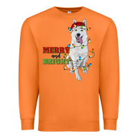 Carrot merry and bright white shepherd Premium Sweatshirt - RanaPortraitStore