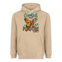 Mushroom created with a purpose ephesians 2 10 Heavyweight Hoodie - RanaPortraitStore