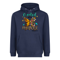 Navy created with a purpose ephesians 2 10 Heavyweight Hoodie - RanaPortraitStore