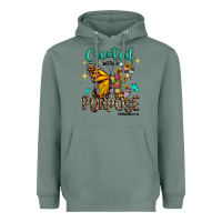Sage created with a purpose ephesians 2 10 Heavyweight Hoodie - RanaPortraitStore