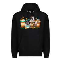 Black heifers coffee cups Premium Hoodie - Jasminsmagicworld
