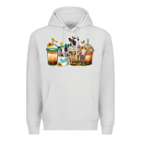 Dove Grey heifers coffee cups Premium Hoodie - Jasminsmagicworld