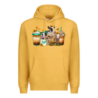 Mustard heifers coffee cups Premium Hoodie - Jasminsmagicworld