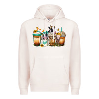 Pale Pink heifers coffee cups Premium Hoodie - Jasminsmagicworld