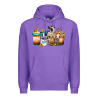 Purple heifers coffee cups Premium Hoodie - Jasminsmagicworld