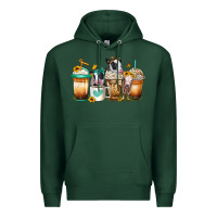 Sports Green heifers coffee cups Premium Hoodie - Jasminsmagicworld