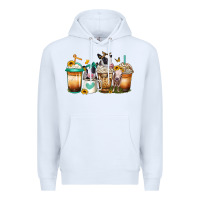 White heifers coffee cups Premium Hoodie - Jasminsmagicworld