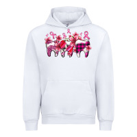 White cancer ribbon with teeth Urban Hoodie - AdoDesignShop