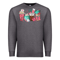 Charcoal Heather nurse coffee cups Premium Sweatshirt - texasbilliewilder