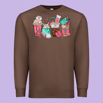 Nurse Coffee Cups Premium Sweatshirt Designed By Texasbilliewilder