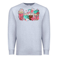 Heather Grey nurse coffee cups Premium Sweatshirt - texasbilliewilder