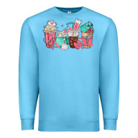Ocean Blue nurse coffee cups Premium Sweatshirt - texasbilliewilder
