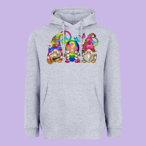 Hippie Gnomes Heavyweight Hoodie Designed By Zillion Design Studio