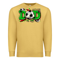 Antique Gold dad soccer Premium Sweatshirt - Zillion Design Studio