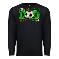 Black dad soccer Premium Sweatshirt - Zillion Design Studio