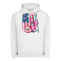 Pigment Lunar Rock American flag and dental elements with teeth Urban Hoodie - AdoDesignShop