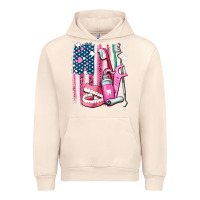 Sandshell American flag and dental elements with teeth Urban Hoodie - AdoDesignShop