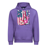 Tulip American flag and dental elements with teeth Urban Hoodie - AdoDesignShop
