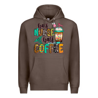 Coffee half nurse half coffee Premium Hoodie - Jasminsmagicworld