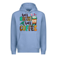 Colony Blue half nurse half coffee Premium Hoodie - Jasminsmagicworld
