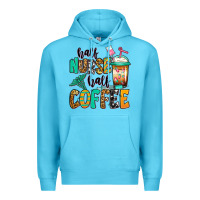 Ocean Blue half nurse half coffee Premium Hoodie - Jasminsmagicworld