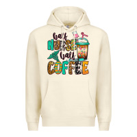 Sandshell half nurse half coffee Premium Hoodie - Jasminsmagicworld