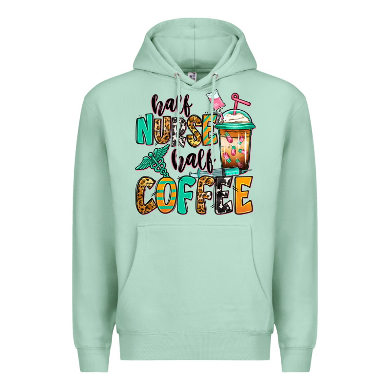 Half Nurse Half Coffee Premium Hoodie by Jasminsmagicworld | Teevron
