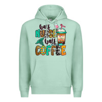 Seafoam half nurse half coffee Premium Hoodie - Jasminsmagicworld