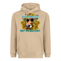 Mushroom not my pasture not my bullshit Heavyweight Hoodie - texasbilliewilder