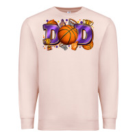 Pale Pink dad basketball Premium Sweatshirt - Zillion Design Studio