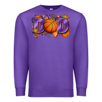 Purple dad basketball Premium Sweatshirt - Zillion Design Studio
