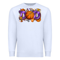 White dad basketball Premium Sweatshirt - Zillion Design Studio