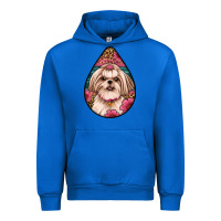 Cobalt shih tzu teardrop earrings Urban Hoodie - Artiststas