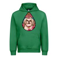 Emerald shih tzu teardrop earrings Urban Hoodie - Artiststas