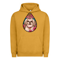 Pigment Peanut Butter shih tzu teardrop earrings Urban Hoodie - Artiststas
