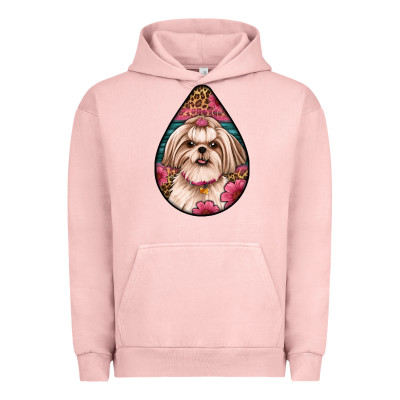 Shih Tzu Teardrop Earrings Urban Hoodie by Artiststas | Teevron