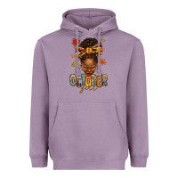 Lavender october girl afro woman fall Heavyweight Hoodie - texasbilliewilder