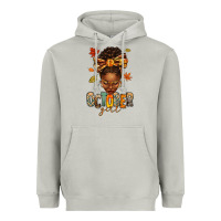 Moon Dust october girl afro woman fall Heavyweight Hoodie - texasbilliewilder