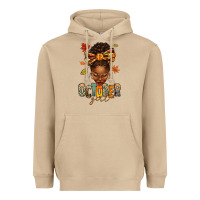 Mushroom october girl afro woman fall Heavyweight Hoodie - texasbilliewilder