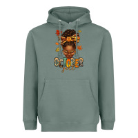Sage october girl afro woman fall Heavyweight Hoodie - texasbilliewilder