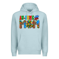 Blue Mist ausome autism mom Premium Hoodie - AdoDesignShop