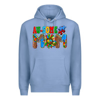 Colony Blue ausome autism mom Premium Hoodie - AdoDesignShop