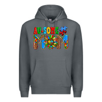 Rock ausome autism mom Premium Hoodie - AdoDesignShop