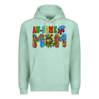 Seafoam ausome autism mom Premium Hoodie - AdoDesignShop