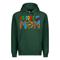 Sports Green ausome autism mom Premium Hoodie - AdoDesignShop